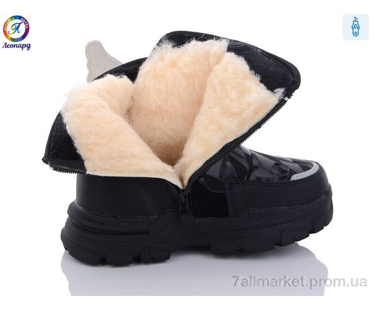 Дутики дитячі утеплені Зима 233-A1 (8 пар р.32-37) "Леопард" недорого оптом від прямого постачальника, зображення 2