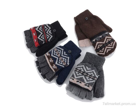 Фотография Перчатки женские Зима C13 без пальців  mix (12 шт. р.сетка One size) "TUZZI" недорого оптом от прямого поставщика, изображение 2