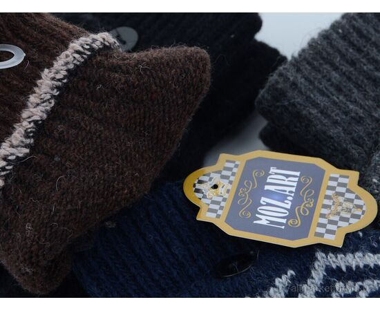 Фотография Перчатки женские Зима C13 без пальців  mix (12 шт. р.сетка One size) "TUZZI" недорого оптом от прямого поставщика, изображение 3