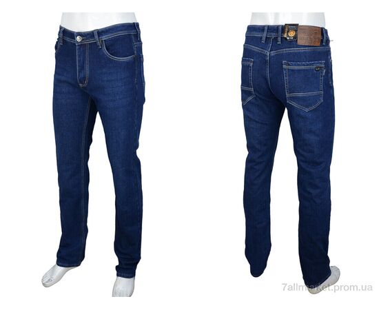 Джинси чоловічі Зима FBR9273 blue (8 шт. р.сітка32-38) "Baron" недорого оптом від прямого постачальника, зображення 3