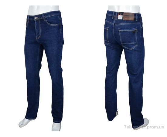 Джинси чоловічі Зима FBR9277 blue (8 шт. р.сітка31-38) "Baron" недорого оптом від прямого постачальника, зображення 3