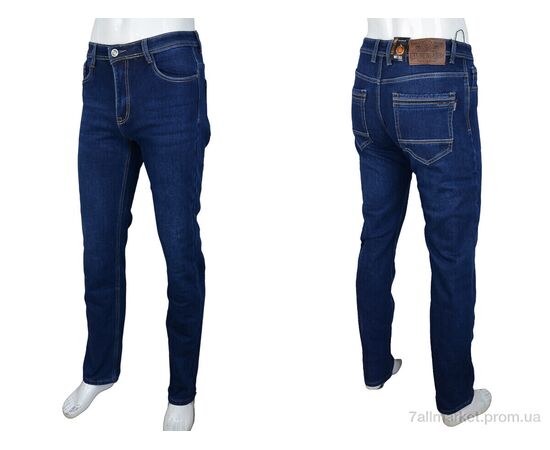 Джинси чоловічі Зима FBR9285 blue (8 шт. р.сітка30-38) "Baron" недорого оптом від прямого постачальника, зображення 3