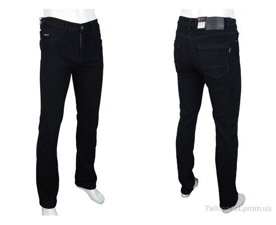 Джинси чоловічі Зима FBR9288 black (8 шт. р.сітка29-38) "Baron" недорого оптом від прямого постачальника, зображення 3