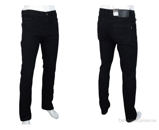 Джинси чоловічі Зима FBR9289 black (8 шт. р.сітка29-38) "Baron" недорого оптом від прямого постачальника, зображення 3