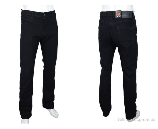 Джинси чоловічі Зима FBR9292 black (8 шт. р.сітка32-38) "Baron" недорого оптом від прямого постачальника, зображення 3