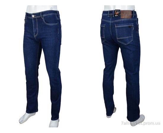 Джинси чоловічі Зима FBR9296 blue (8 шт. р.сітка32-38) "Baron" недорого оптом від прямого постачальника, зображення 3