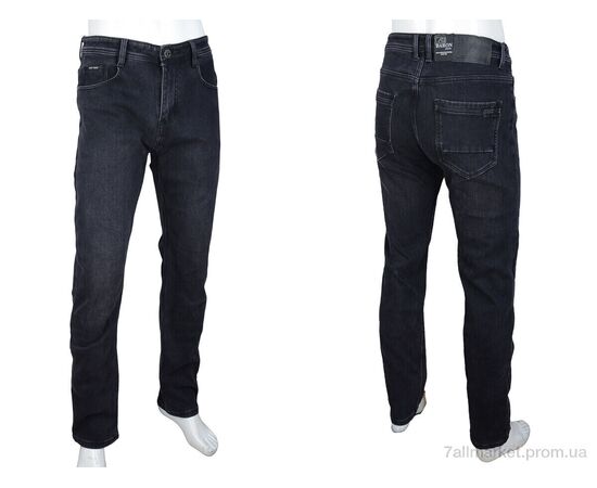 Джинси чоловічі Зима F608 grey (8 шт. р.сітка29-38) "Baron" недорого оптом від прямого постачальника, зображення 3