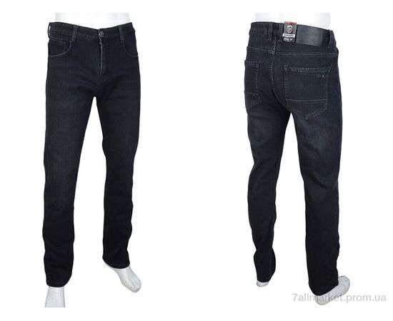 Джинси чоловічі Зима F607 grey (8 шт. р.сітка32-40) "Baron" недорого оптом від прямого постачальника, зображення 3