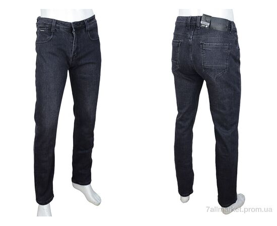 Джинси чоловічі Зима F606 grey (8 шт. р.сітка32-42) "Baron" недорого оптом від прямого постачальника, зображення 3