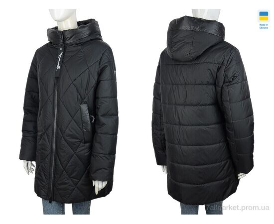 Куртка женская Зима K3 чорний (6 шт. р.сетка 50-60) "Tatiana-DIVO" недорого оптом от прямого поставщика, изображение 3 Фотография Куртка женская Зима K3 чорний (6 шт. р.сетка 50-60) "Tatiana-DIVO" недорого оптом от прямого поставщика, изображение 3
