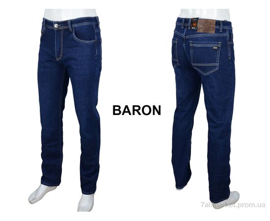 Джинси чоловічі Зима FBR9294 blue (8 шт. р.сітка31-38) "Baron" недорого оптом від прямого постачальника, зображення 4