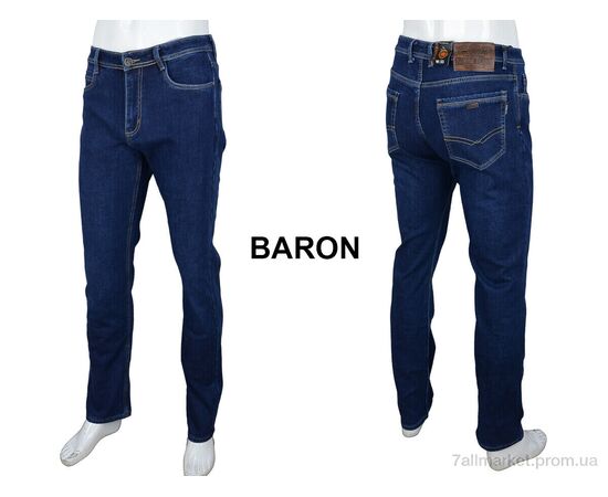 Джинси чоловічі Зима FBR9295 blue (8 шт. р.сітка32-42) "Baron" недорого оптом від прямого постачальника, зображення 4