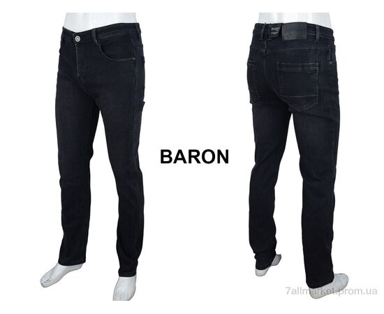 Джинси чоловічі Зима F609 grey (8 шт. р.сітка32-38) "Baron" недорого оптом від прямого постачальника, зображення 4