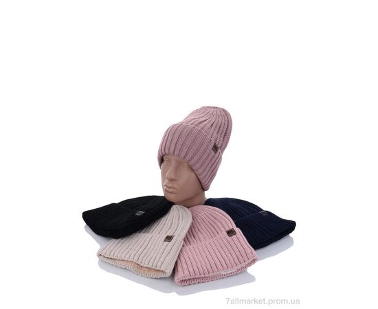 Жіноча шапка Зима Шапка жіноча на флісі 001-1 mix (5 шт. р.сіткаOne size) "VIOLA" недорого оптом від прямого постачальника, зображення 2