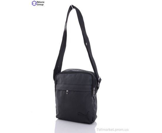 Сумка чоловіча DN002-2 black 22*17*6 см, "Reluna Group" недорого оптом від прямого постачальника, зображення 2