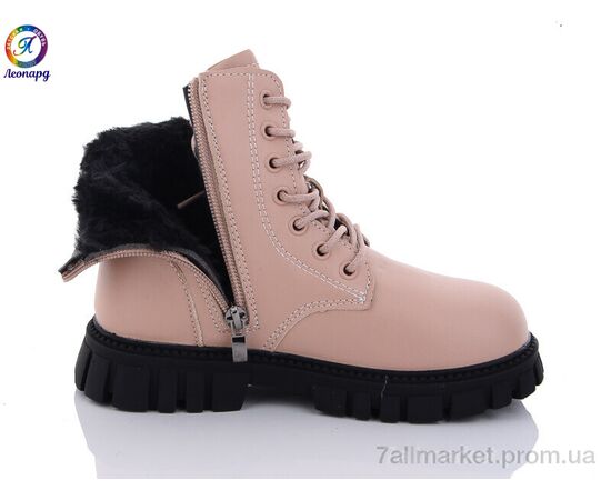 Фотография Ботинки детские удобные зима G813-12 (8 пар р.32-37) "Леопард" недорого оптом от прямого поставщика, изображение 2