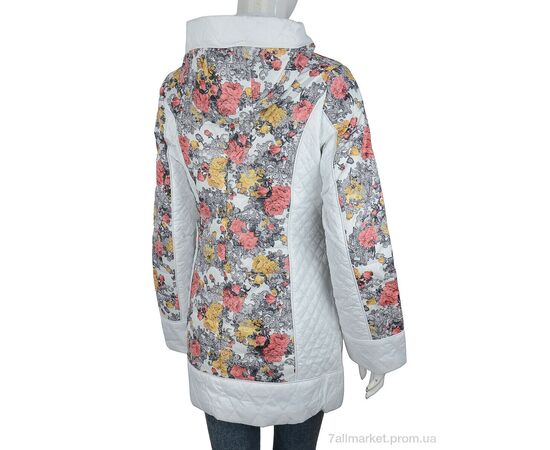 Куртка жіноча Весна/осінь 997 white (07613) (5 шт. р.сіткаS-2XL) "Obuvok" недорого оптом від прямого постачальника, зображення 2