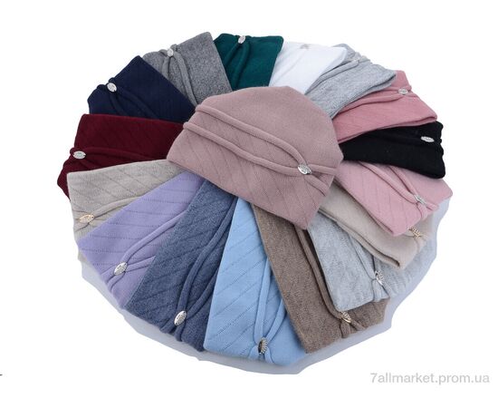 Жіноча шапка Зима 21-11 mix old (6 шт. р.сітка56-59) "TUZZI" недорого оптом від прямого постачальника, зображення 3