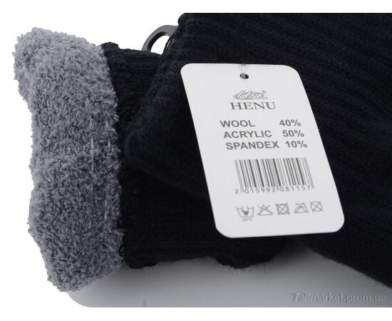 Фотография Перчатки мужские Зима 8115 black (12 шт. р.сетка 11-13) "KUINH" недорого оптом от прямого поставщика, изображение 2