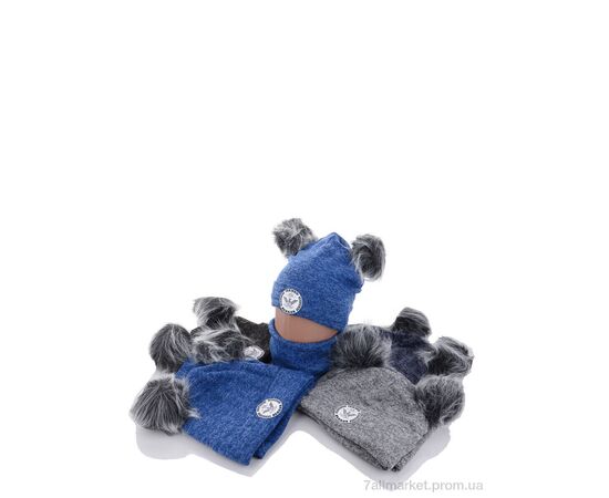 Шапка дитяча Зима KA479 комплект mix (5 шт. р.сітка48-50) "Red Hat" недорого оптом від прямого постачальника, зображення 2