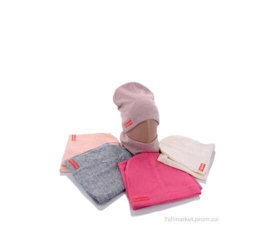 Фотография Женская шапка Зима KA362 комплект mix (5 шт. р.сетка 50-52) "Red Hat" недорого оптом от прямого поставщика, изображение 2