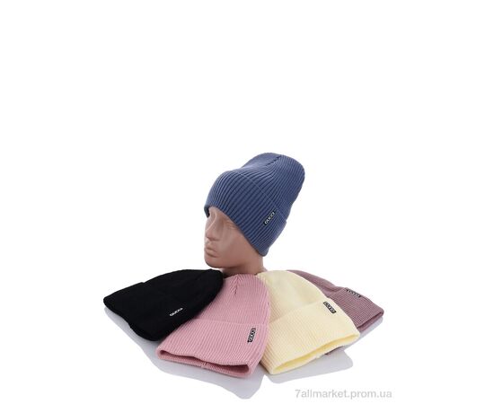 Фотография Женская шапка Зима KA905 mix фліс (5 шт. р.сетка 54-56) "Red Hat" недорого оптом от прямого поставщика, изображение 2