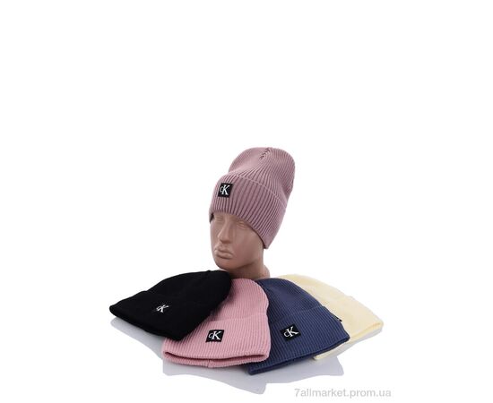 Фотография Женская шапка Зима KA903 mix фліс (5 шт. р.сетка 54-56) "Red Hat" недорого оптом от прямого поставщика, изображение 2