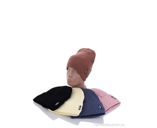 Фотография Женская шапка Зима KA904 mix фліс (5 шт. р.сетка 54-56) "Red Hat" недорого оптом от прямого поставщика, изображение 2