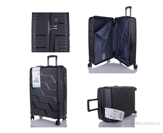 Валіза XL106-1 black 76*51.5*32 см, "HOROSO HOME" недорого оптом від прямого постачальника, зображення 2 Валіза XL106-1 black 76*51.5*32 см, "HOROSO HOME" недорого оптом від прямого постачальника, зображення 2