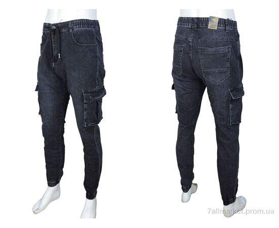 Джинси чоловічі  8830 (8 шт. р.сітка32-38) "Baron" недорого оптом від прямого постачальника, зображення 3