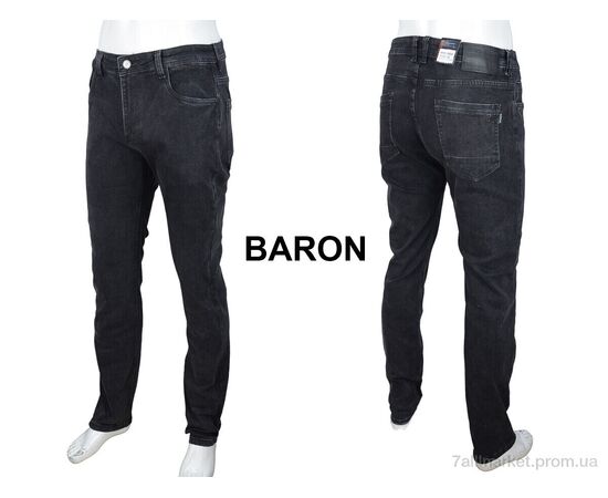 Джинси чоловічі  BR9261 (8 шт. р.сітка28-36) "Baron" недорого оптом від прямого постачальника, зображення 3