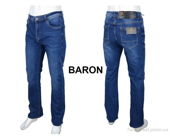 Джинси чоловічі  1702 (8 шт. р.сітка30-38) "Baron" недорого оптом від прямого постачальника, зображення 3