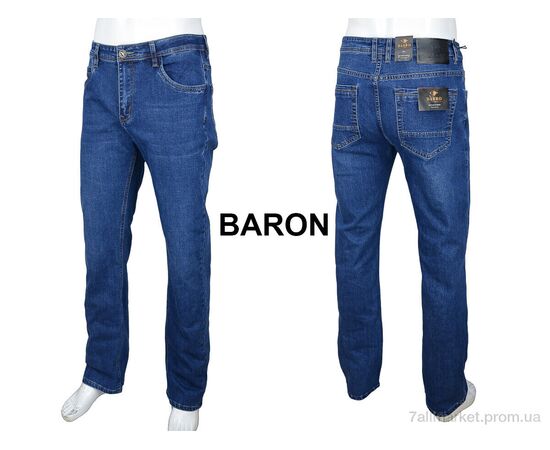 Джинси чоловічі  1703 (8 шт. р.сітка32-38) "Baron" недорого оптом від прямого постачальника, зображення 3