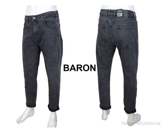 Джинси чоловічі  9007 (8 шт. р.сітка28-36) "Baron" недорого оптом від прямого постачальника, зображення 3