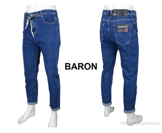 Джинси чоловічі  9009 (8 шт. р.сітка28-36) "Baron" недорого оптом від прямого постачальника, зображення 3