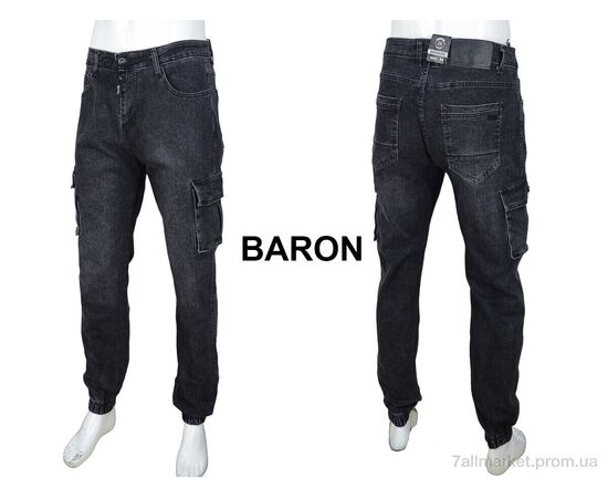 Джинси чоловічі  8820 (8 шт. р.сітка29-38) "Baron" недорого оптом від прямого постачальника, зображення 3