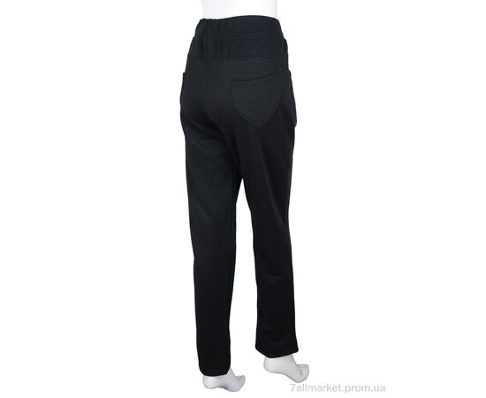Спортивні штани жіночі Зима A682 black флис (04890) (5 шт. р.сіткаXL-5XL) "Obuvok" недорого оптом від прямого постачальника, зображення 2