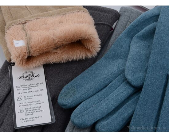 Рукавички жіночі Зима TA2 mix (12 шт. р.сітка6,5-8,5) "KUINH" недорого оптом від прямого постачальника, зображення 2