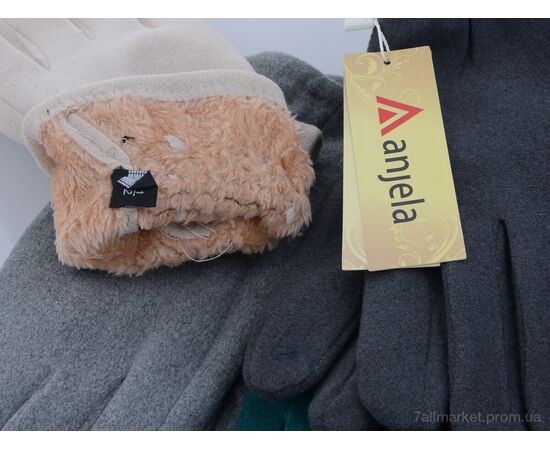 Рукавички жіночі Зима 3-51 mix (12 шт. р.сітка6,5-8,5) "KUINH" недорого оптом від прямого постачальника, зображення 2