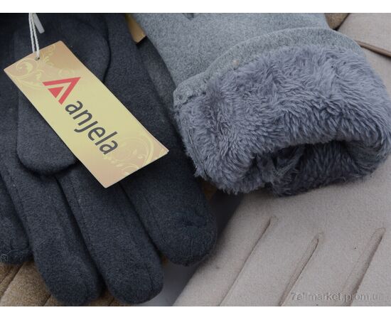 Фотография Перчатки женские Зима 3-55 mix (12 шт. р.сетка 6,5-8,5) "KUINH" недорого оптом от прямого поставщика, изображение 2