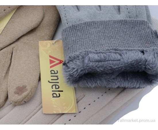 Рукавички жіночі Зима 3-57 mix (12 шт. р.сітка6,5-8,5) "KUINH" недорого оптом від прямого постачальника, зображення 2