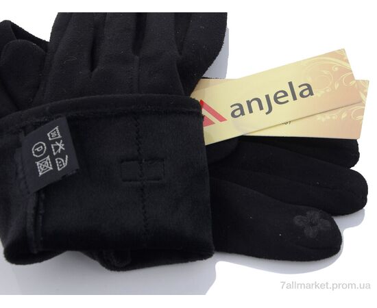 Рукавички жіночі Зима 2-23 black (10 шт. р.сітка6,5-8,5) "KUINH" недорого оптом від прямого постачальника, зображення 2