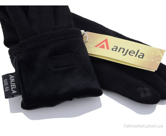 Рукавички жіночі Зима 2-24 black (10 шт. р.сітка6,5-8,5) "KUINH" недорого оптом від прямого постачальника, зображення 2