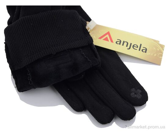 Рукавички жіночі Зима 2-25 black (10 шт. р.сітка6,5-8,5) "KUINH" недорого оптом від прямого постачальника, зображення 2