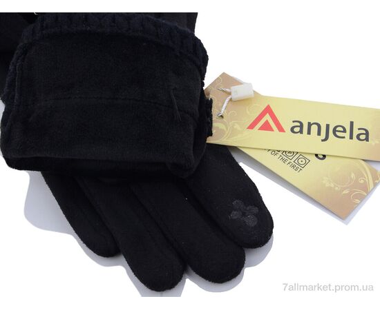 Рукавички жіночі Зима 2-26 black (10 шт. р.сітка6,5-8,5) "KUINH" недорого оптом від прямого постачальника, зображення 2