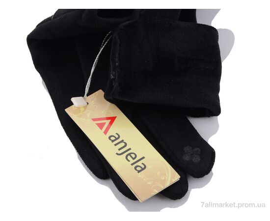 Рукавички жіночі Зима 2-27 black (10 шт. р.сітка6,5-8,5) "KUINH" недорого оптом від прямого постачальника, зображення 2