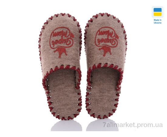 Фотография Тапки женские для дома Весна/осень 225W бежевий (9 пар р.36-41) "Active" недорого оптом от прямого поставщика, изображение 2