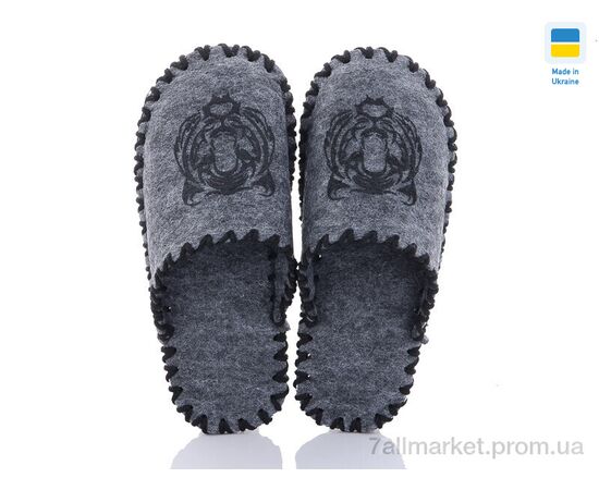 Фотография Тапки мужские домашние Весна/осень 362 сірий (9 пар р.40-45) "Active" недорого оптом от прямого поставщика, изображение 2