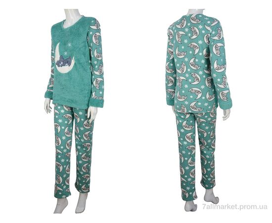 Піжама жіноча Весна/осінь 3011 green (4 шт. р.сіткаS-XL) "Nicoletta" недорого оптом від прямого постачальника, зображення 3 Піжама жіноча Весна/осінь 3011 green (4 шт. р.сіткаS-XL) "Nicoletta" недорого оптом від прямого постачальника, зображення 3