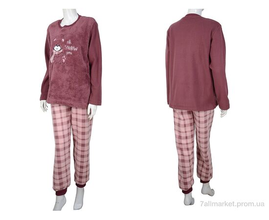 Піжама жіноча Весна/осінь 94110 bordo (4 шт. р.сіткаS-XL) "Nicoletta" недорого оптом від прямого постачальника, зображення 3 Піжама жіноча Весна/осінь 94110 bordo (4 шт. р.сіткаS-XL) "Nicoletta" недорого оптом від прямого постачальника, зображення 3
